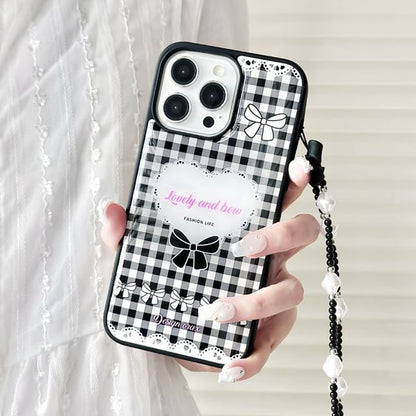 Plaid Heart Phone Case / Strap / Set