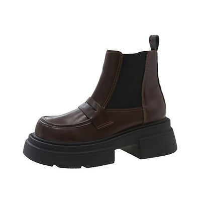 Platform Short Chelsea Boots