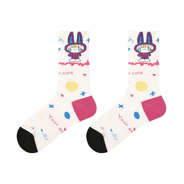 Cartoon Crew Socks