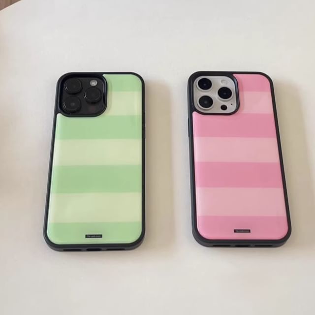 Striped Phone Case - iPhone 15 Pro Max / 15 Pro / 15 / 14 Pro Max / 14 Pro / 14 / 13 Pro Max / 13 Pro / 13 / 12 Pro Max / 12 / 11