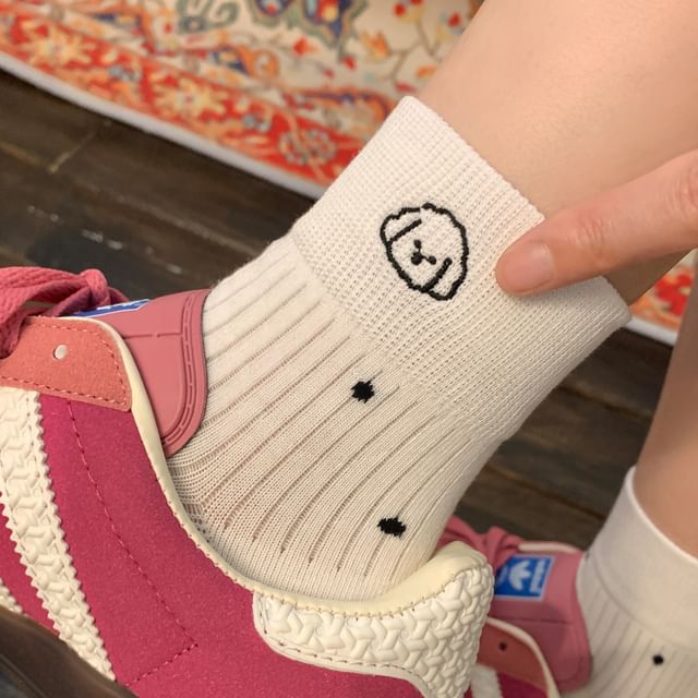 Animal Embroidered Socks / Set