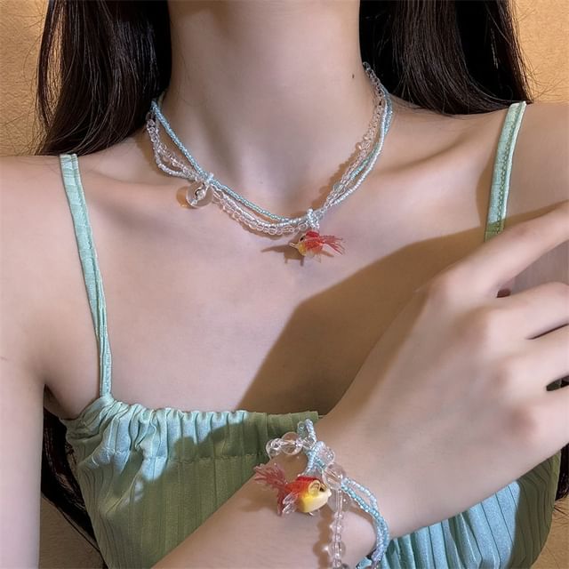 / Necklace Bracelet Goldfish