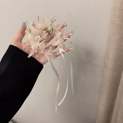 Floral Mesh / Headband Bracelet