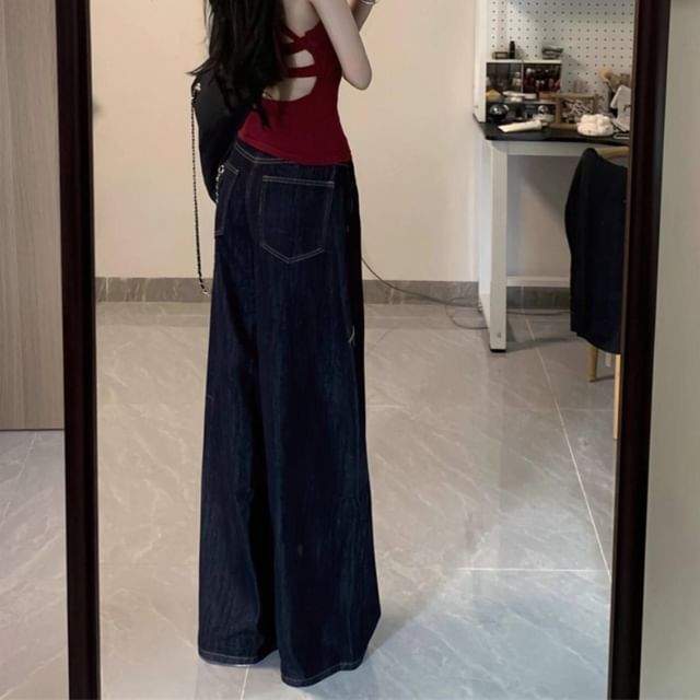 High Rise Wide Leg Jeans