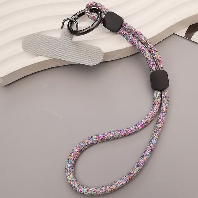 Dragonne de téléphone à paillettes avec coussinet