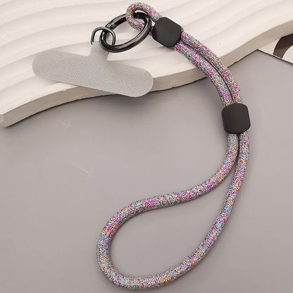 Dragonne de téléphone à paillettes avec coussinet