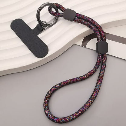 Dragonne de téléphone à paillettes avec coussinet