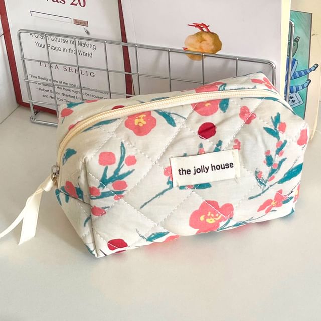 Floral Fabric Makeup Bag / Clutch / Pencil Case (Various Designs)