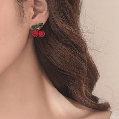 On Drop Cherry / Clip Earring