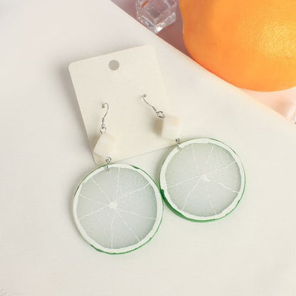 On Clip / Lemon Drop Slice Earring