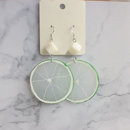 On Clip / Lemon Drop Slice Earring