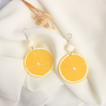 On Clip / Lemon Drop Slice Earring
