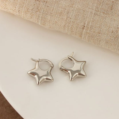 / Star Earring Huggie Clip-On