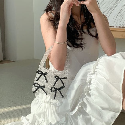 Beaded Accent Handbag Bow