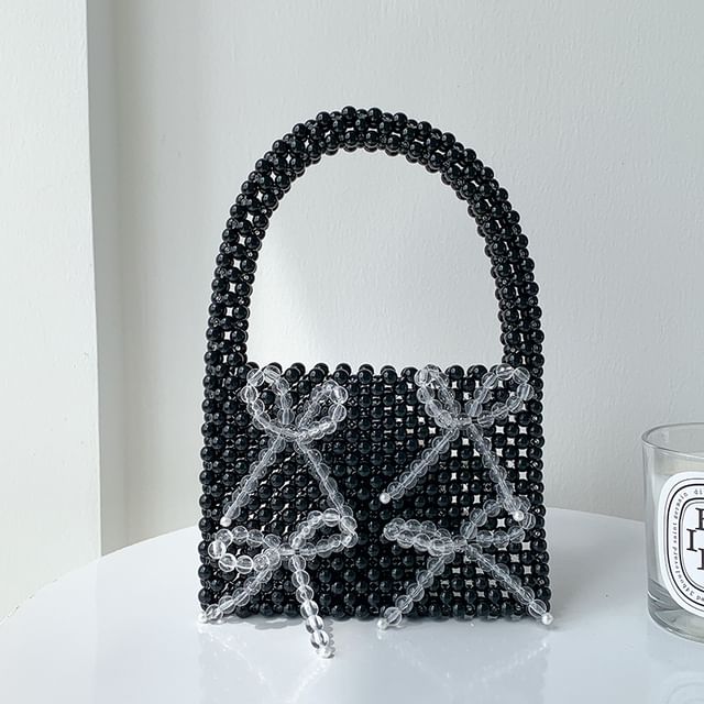 Beaded Accent Handbag Bow