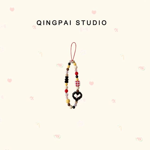 Cartoon Bead Acrylic Phone Strap (Various Designs)