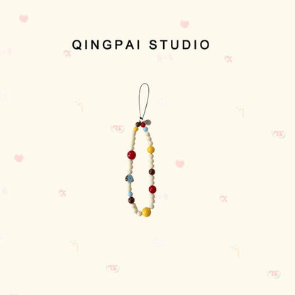 Cartoon Bead Acrylic Phone Strap (Various Designs)