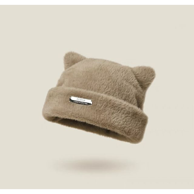 Fluffy Ear Hat Plain