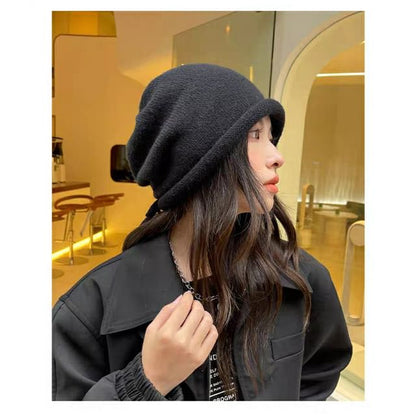 Plain Beanie Bowknot