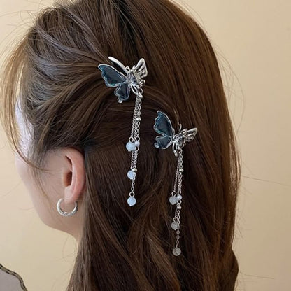 Hair / Clip Butterfly Beaded Set