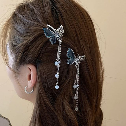 Hair / Clip Butterfly Beaded Set