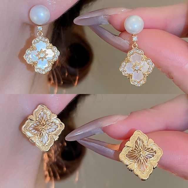 Drop Flower Earring