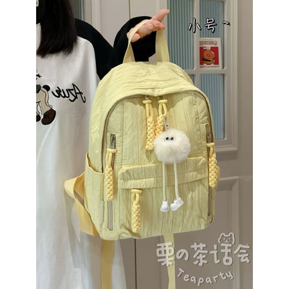 Plain Laptop Backpack / Bag Charm / Set