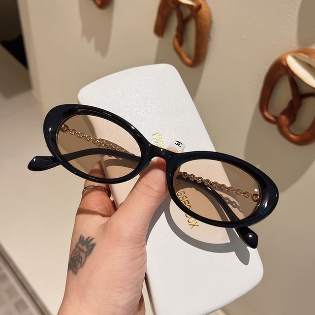 Oval Sunglasses Plastic