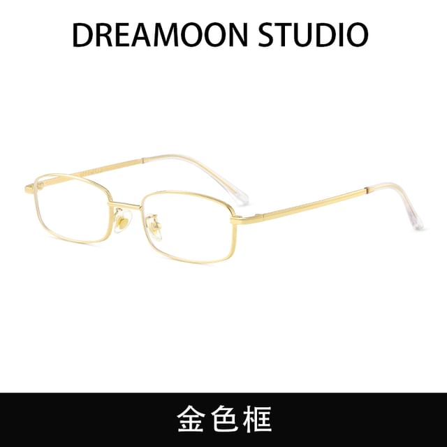 Metal Light Eyeglasses Blue Frame Blocking