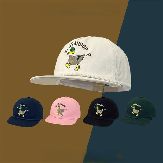 Duck Baseball Embroidered Cap