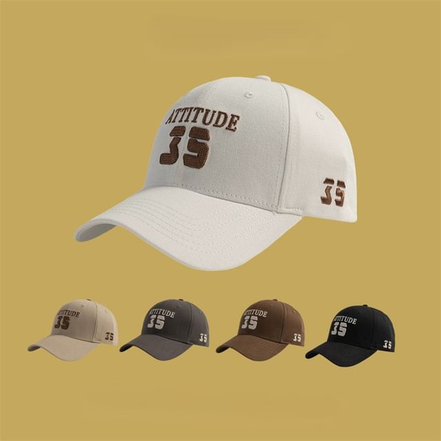 Letter Cap Baseball Embroidered