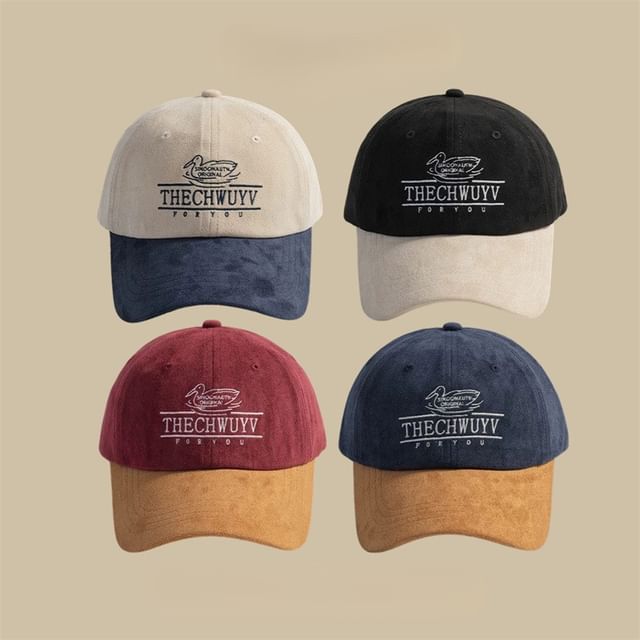 Cap Baseball Letter Embroidered