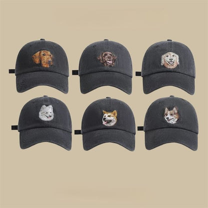 Baseball Embroidered Dog Cap