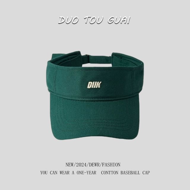 Sun Embroidered Visor Letter