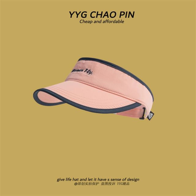 Letter Sun Embroidered Visor