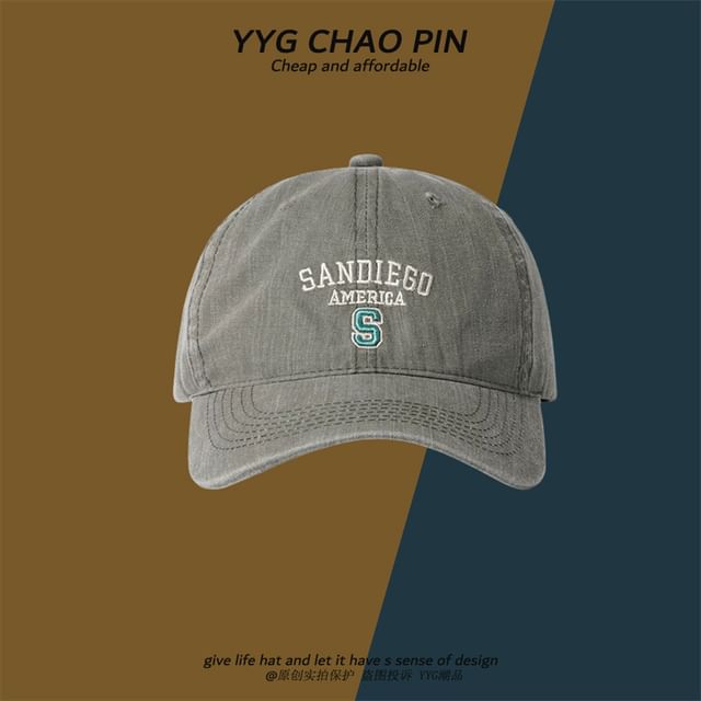 Cap Embroidered Baseball Letter