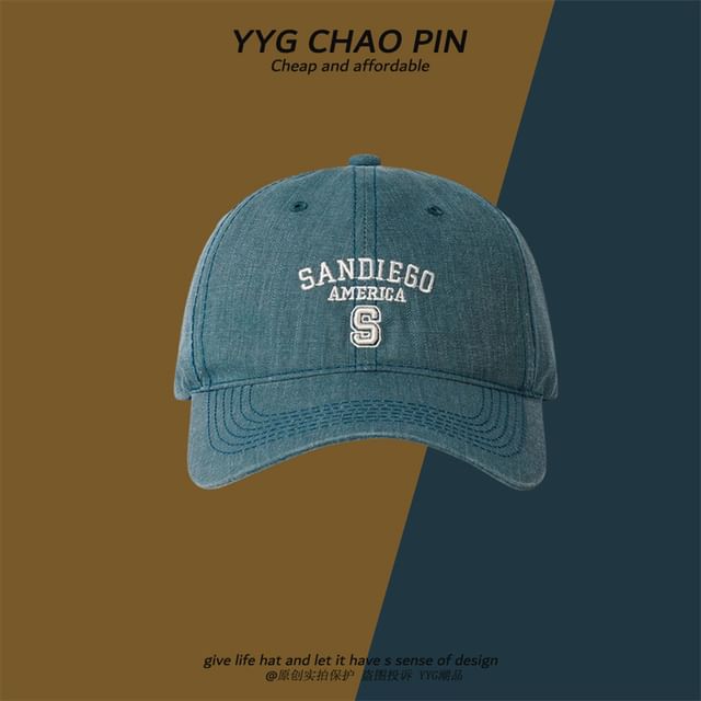 Cap Embroidered Baseball Letter