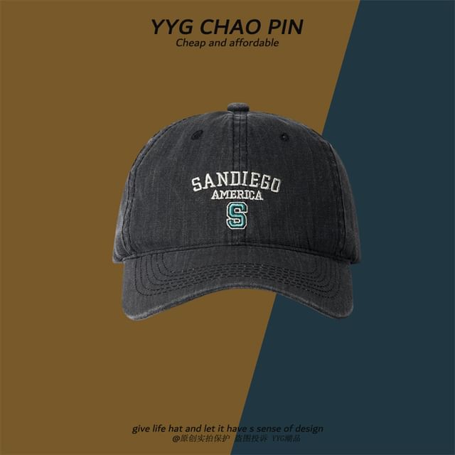 Cap Embroidered Baseball Letter