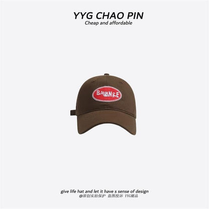 Embroidered Letter Cap Baseball