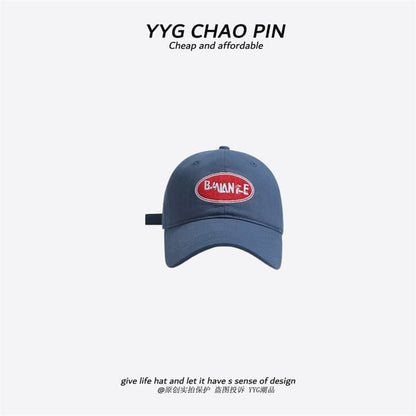 Embroidered Letter Cap Baseball