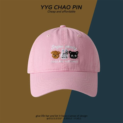 Embroidered Cartoon Baseball Cap