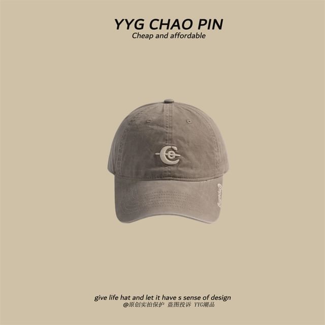 Embroidered Letter Baseball Cap