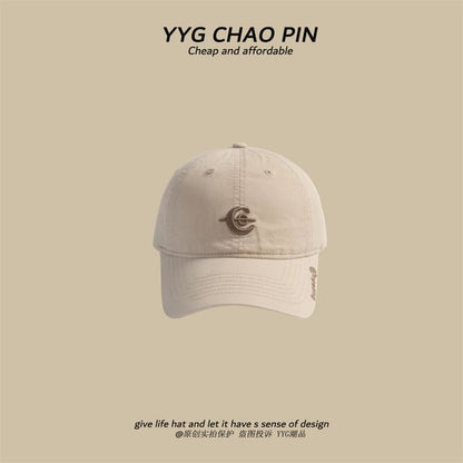 Embroidered Letter Baseball Cap