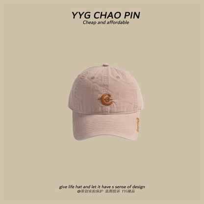 Embroidered Letter Baseball Cap