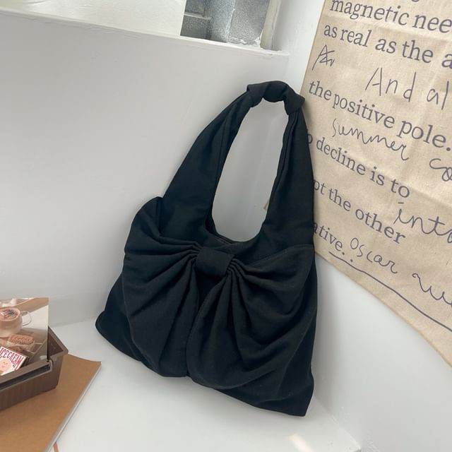 Bow Canvas Tote Bag