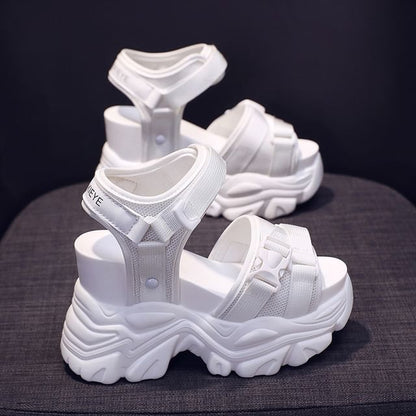 Wedge Buckled Platform Sandals