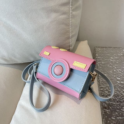 Block Bag Crossbody Color Camera Flap