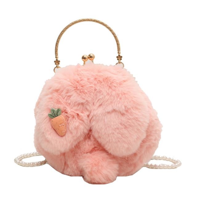 Bag Strap Crossbody Beaded Fluffy Rabbit