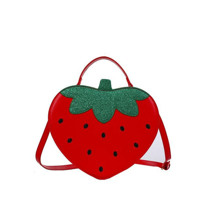 Bag Crossbody Faux Leather Strawberry