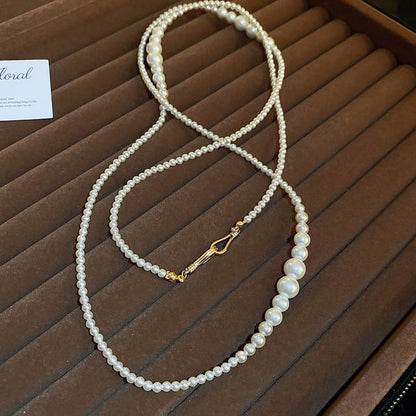 / Pearl Necklace (Various Layered Faux Floral Designs)